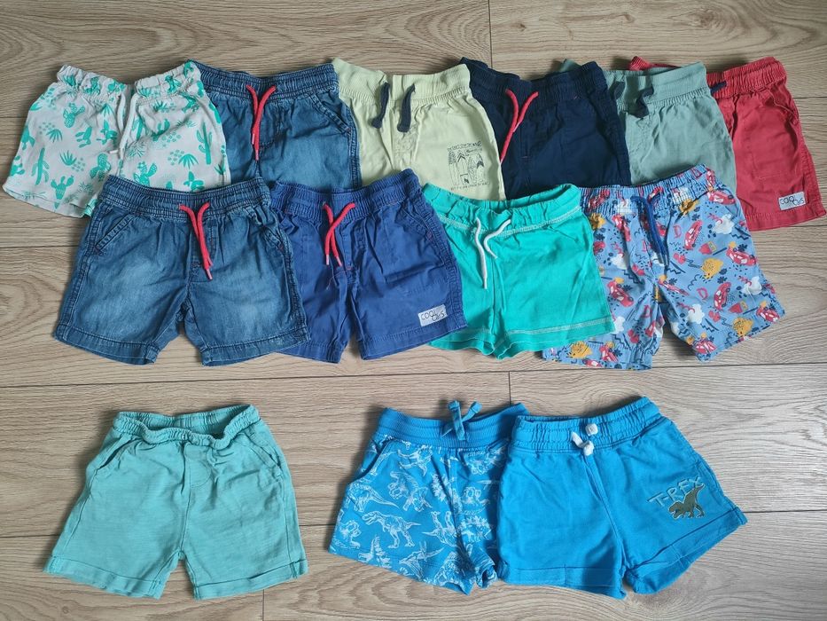 Krótkie spodenki shorty chłopięce, 13 par, Lupilu