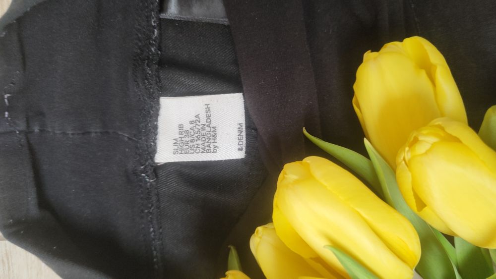 Spodnie ciążowe jeansowe h&m mama r38