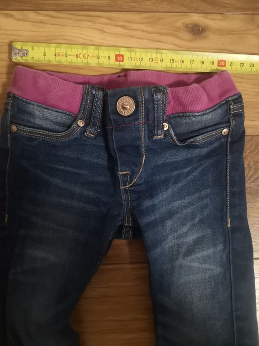 Spodnie jeansy rurki hm 92
