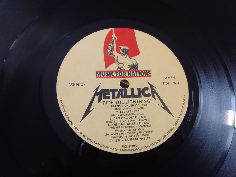 Metallica Ride a lightning disco de vinil lp