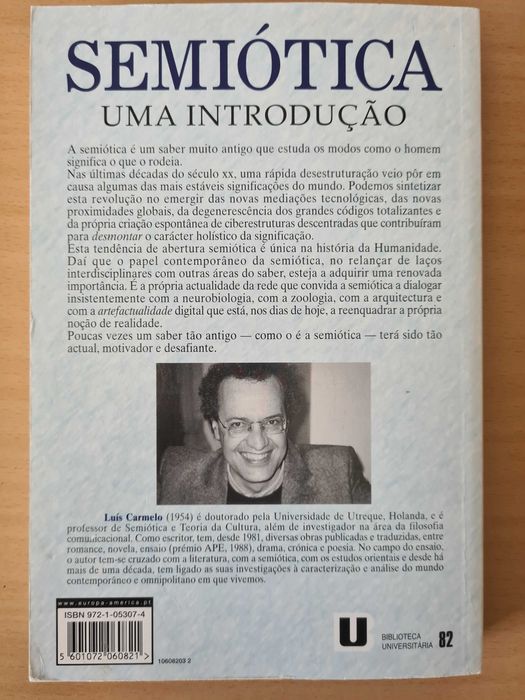 Livro "Semiótica: Uma Introdução" de Luís Carmelo