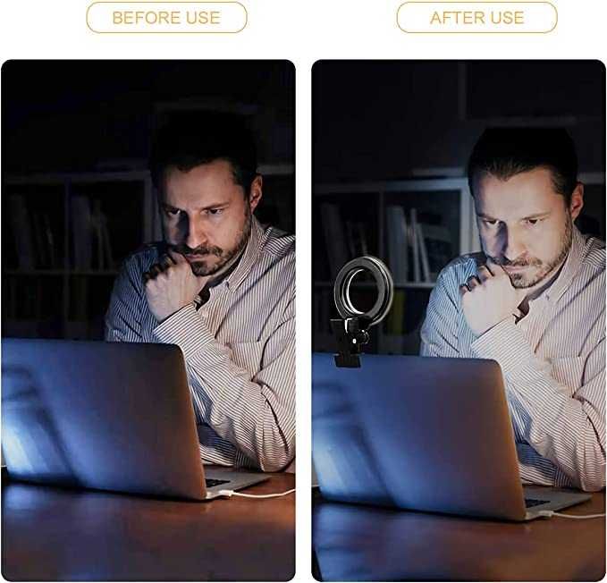 Anel de luz LED, luz para videoconferência