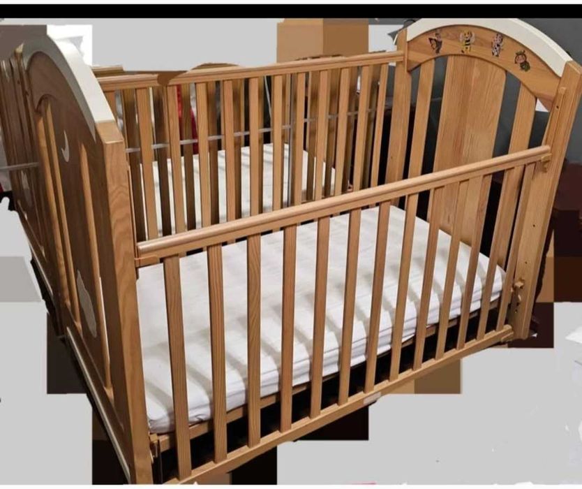 Cama de grades dos 0 aos 3 anos com colchão