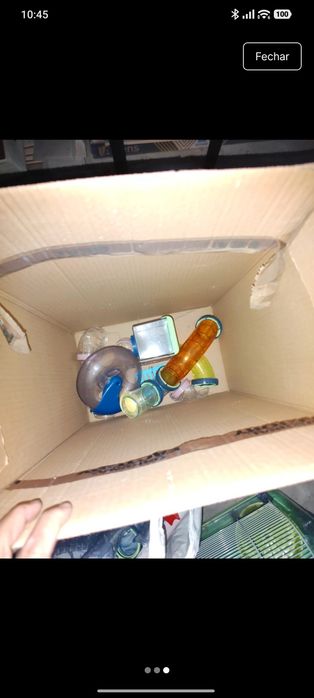 Gaiola hamster e acessórios