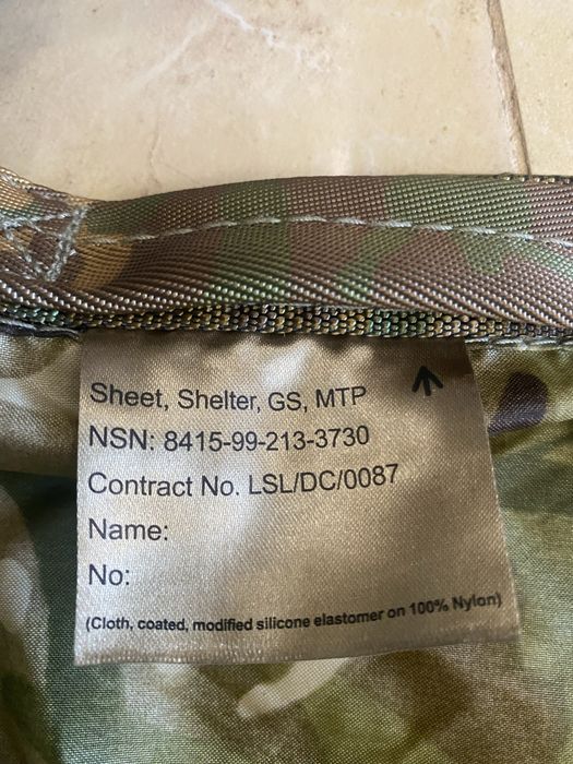Тент-баша,пончо оригинальный тент-баша (Shelter Sheet) армии Великобритании в камуфляже MTP