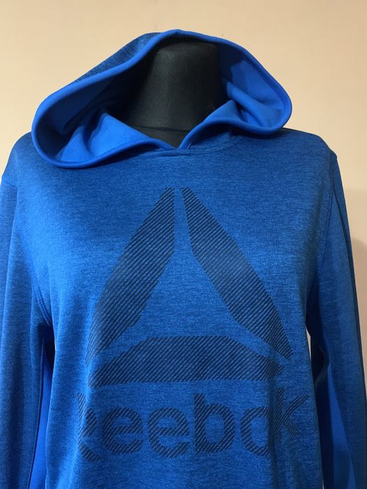Bluza niebieska męska z kapturem Reebok roz. S