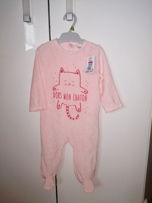 Nowe Śpioszki welurowe 9m-cy 74 68