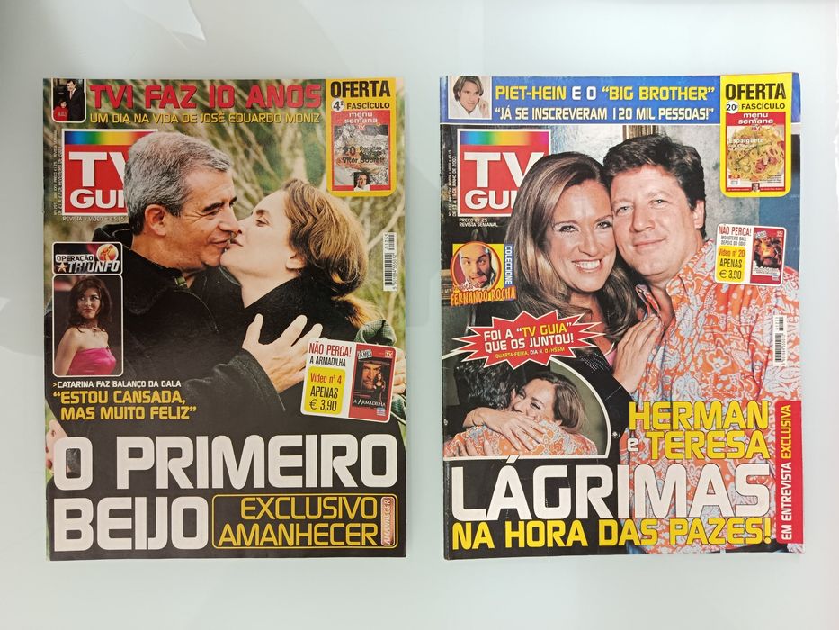 Revistas TV Guia, TV 7 Dias e CM tv