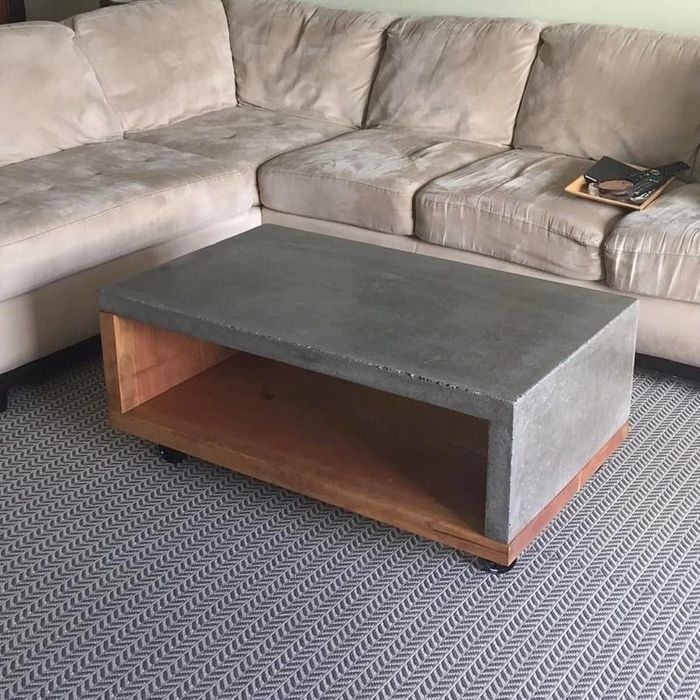 Mesa de Centro em Betão Artesanal – Feita por Medida