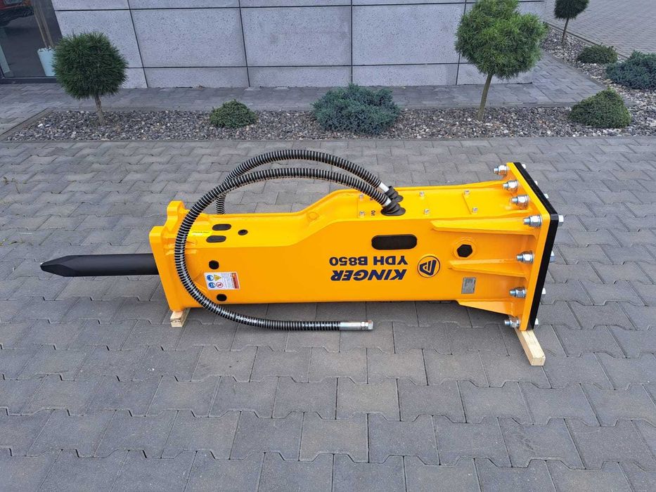 Młot hydrauliczny wyburzeniowy do koparki 10-16t CAT JCB Komatsu Volvo Hitachi Doosan Hyundai Kobelco KINGER HB850S 750kg