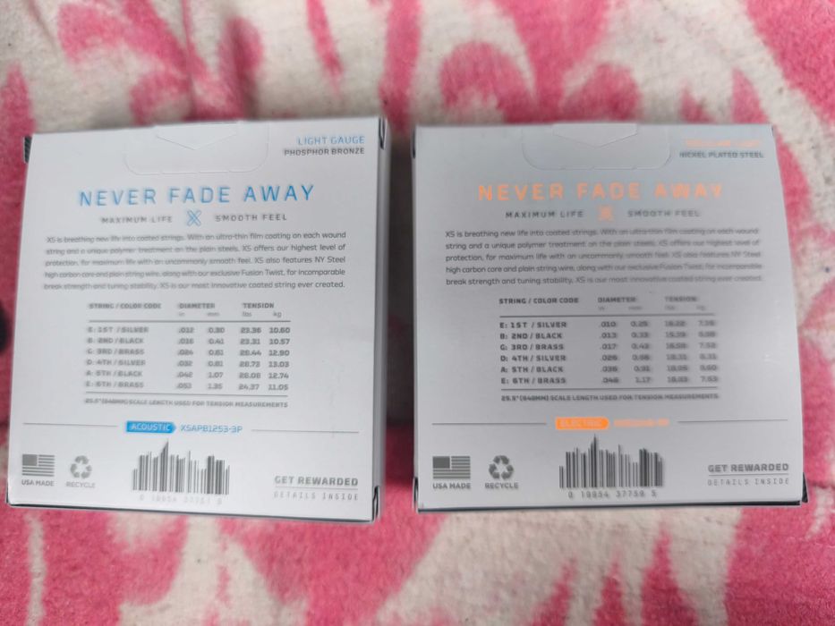 Cordas Daddario XS Acustica / Electrica - Pack 3