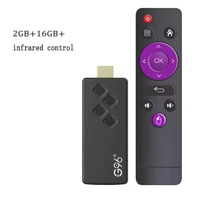 Смарт ТВ стік Android TV G96 Android 14 Allwinner H313 Wi-Fi 6 (2G