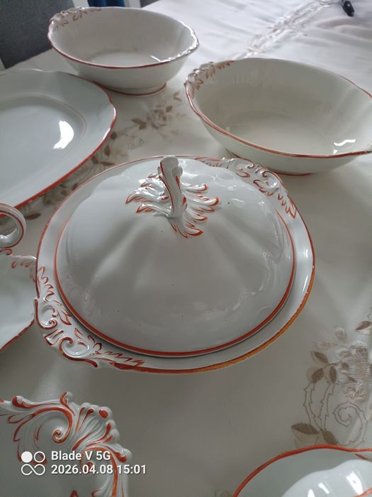 Piekny bardzo stary serwis XIX Villeroy & Boch