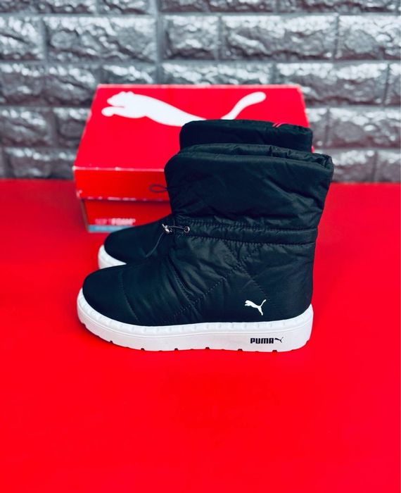 Дутики Puma женские теплые/ дутики плащевка с мехом пума