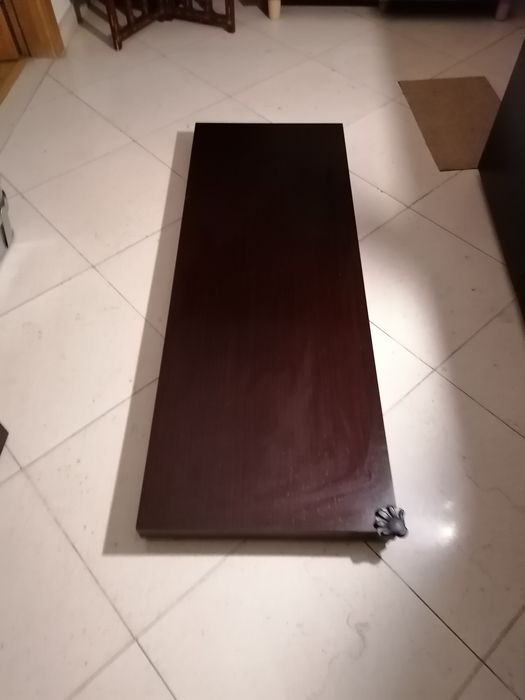 Prateleira de chão castanho/preto da interforma