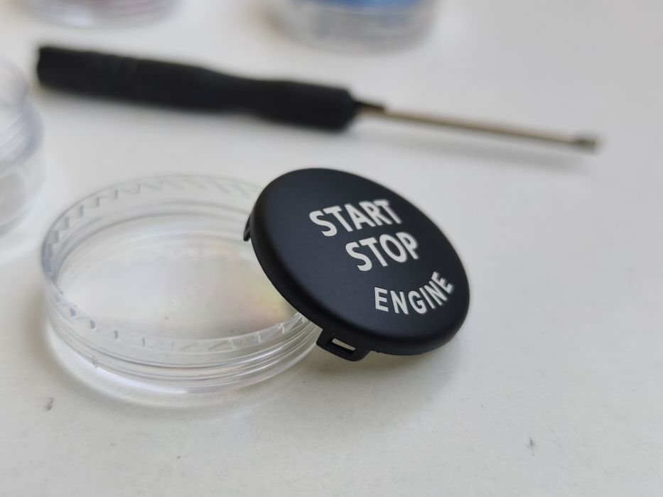 Botao Start Stop BMW E81 E82 E87 E88 E90 E92 Ignicao Substituição Preto Vermelho Azul Oferta Chave Novo
