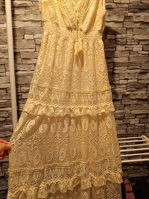 Sukienka boho May by shining star S/M S M ażurowa koronkowa koronka