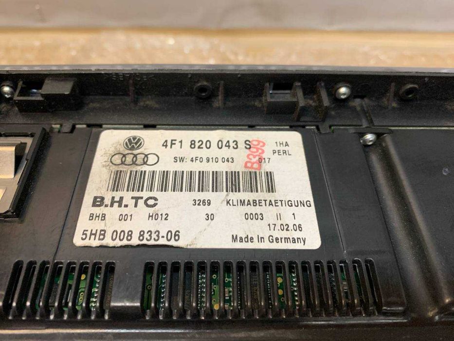 Панель клімат контролю Audi A6 C6 4F1820043S