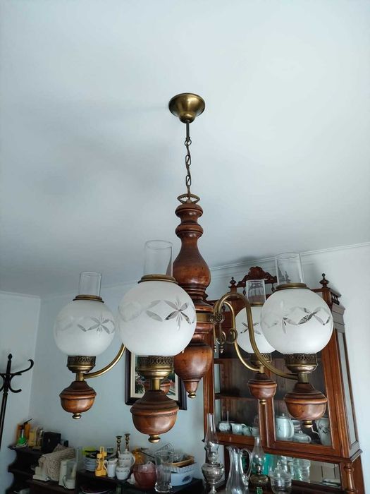 Vintage: Candeeiro de tecto (balão)