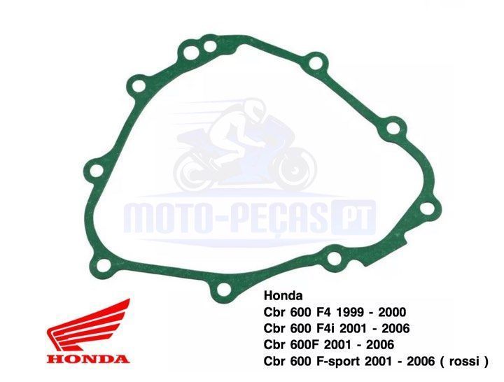 Junta tampa motor honda cbr 600 F4 1999 a 2000  F4i ano 2001 ate 2006