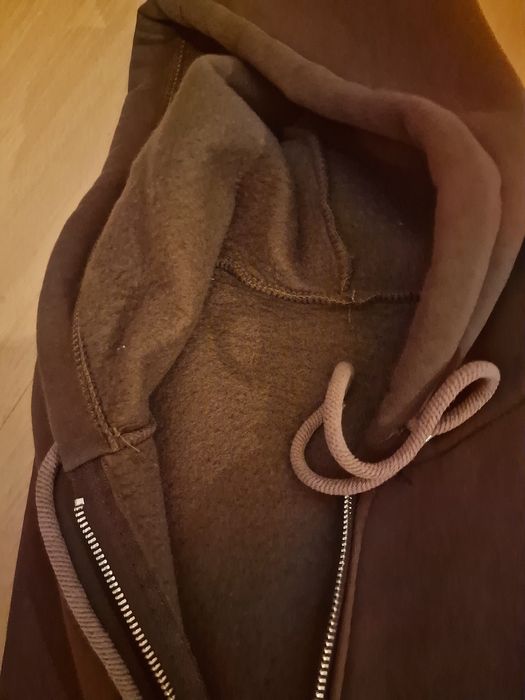 Fato de treino castanho cardado