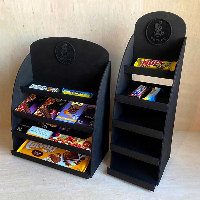 Стійка підставка для шоколаду, солодощів та інше | РІЗНІ дерев. моделі