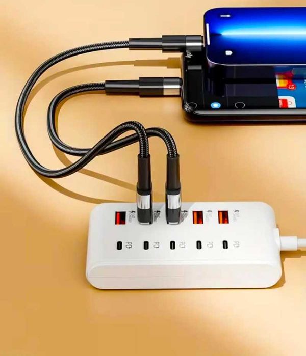 USB док-станція для ШВИДКОЇ зарядки захист від ПЕРЕВАНТАЖЕННЯ