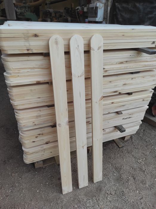 SOLIDNE DREWNIANE Sztachety Sosnowe Płot Ogrodzenie