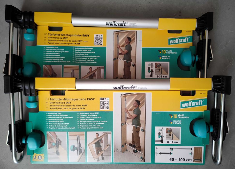 2x Wolfcraft rozpierak do montażu ościeżnic drzwiowych 3675.000 Wysyłka 1zł