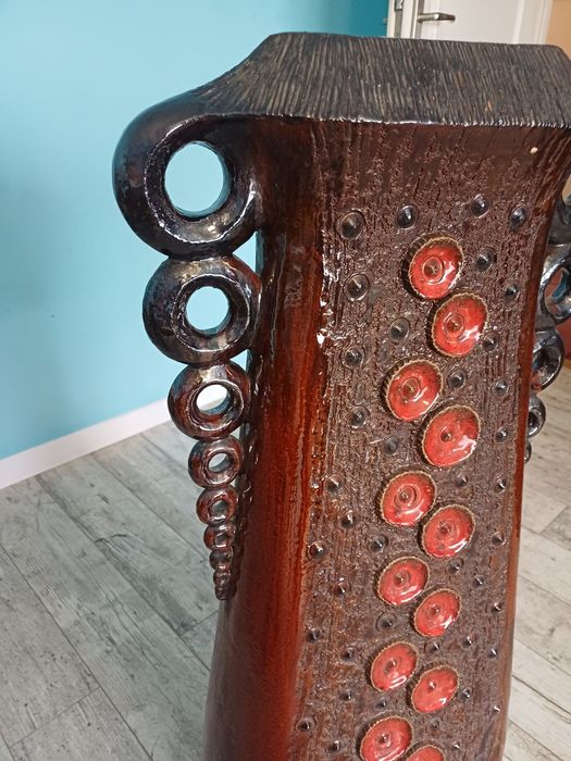 Wazon ceramiczny PRL. Cepelia.