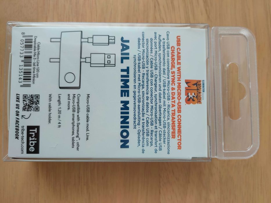 Kabel Micro USB Tribe 120cm Jail Time Minion Minionki