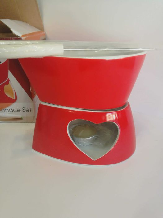 Fondue Set Chocolate Chocofondue Coraçao