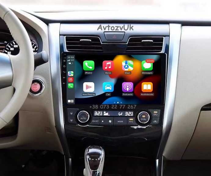 Магнитола ALTIMA Nissan TEANA PULSAR Алтима LEAF Лиф CarPlay Android