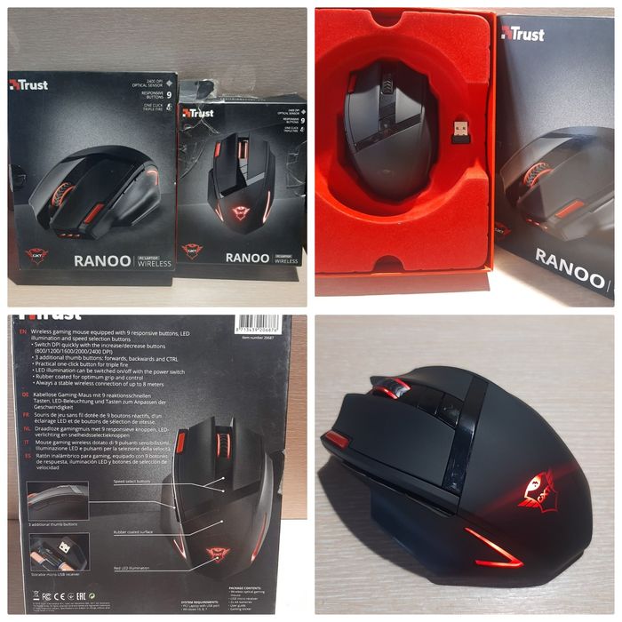 Нові бездротові гральні мишки Trust Izza,Gav, Manx, Ranoo