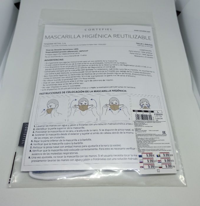 Máscara reutilizável Cortefiel - Portes Grátis