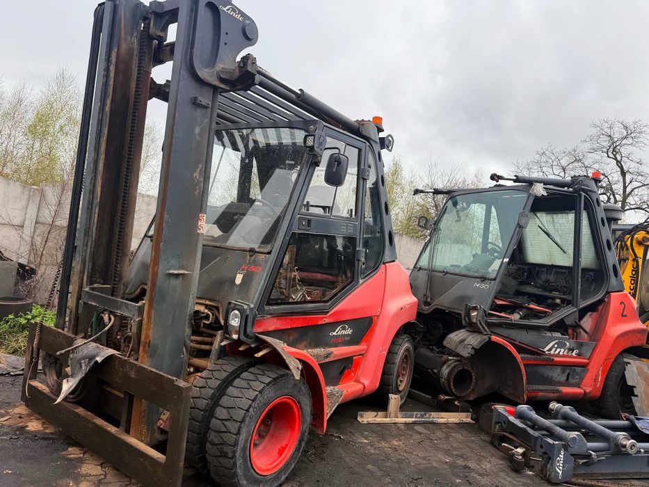 Навантачувач LINDE H50 / H60 / H70 (серія 396, 2019) на запчастини + щогла + двигун DEUTZ
