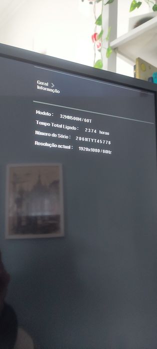 Monitor 32 polegadas, LG 32mn500, como novo.