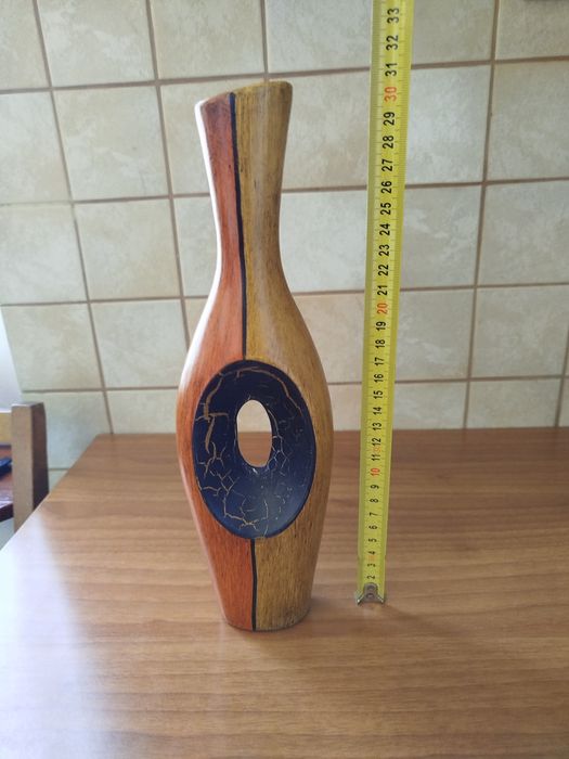 Wazon ceramiczny pomarańczożółty