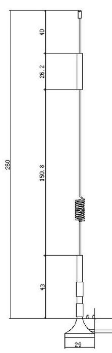 3G/4G/LTE Автомобільна антена на магнітній основі 7 дбі F-конектор