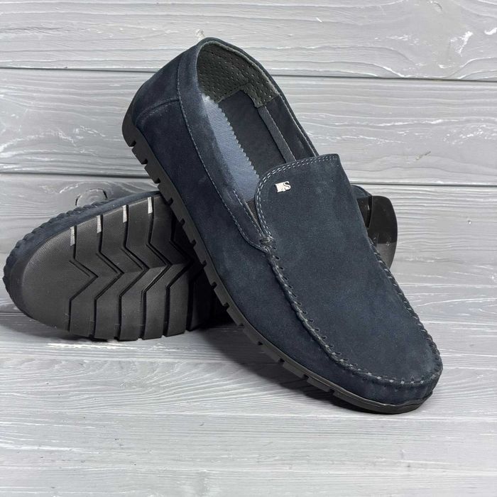 37-48р Мужские черные синие коричневые кожаные замшевые мокасины туфли