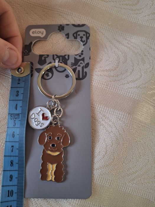 Uroczy brelok z pieskiem i love dogs eloy
