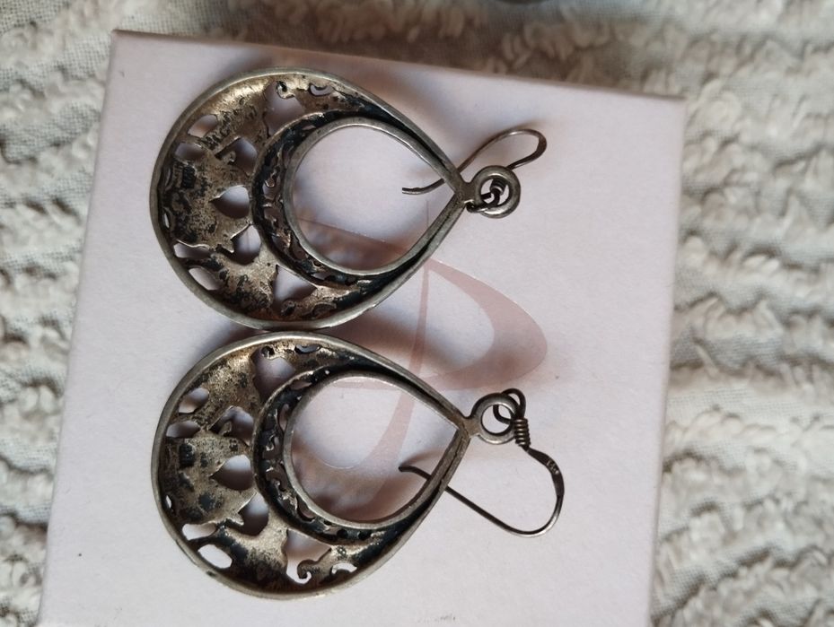 Duże kolczyki srebro 925