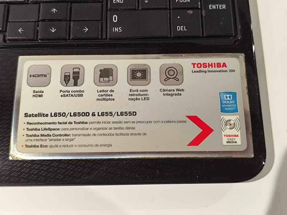 Computador Portátil Toshiba Satellite L650-1FU