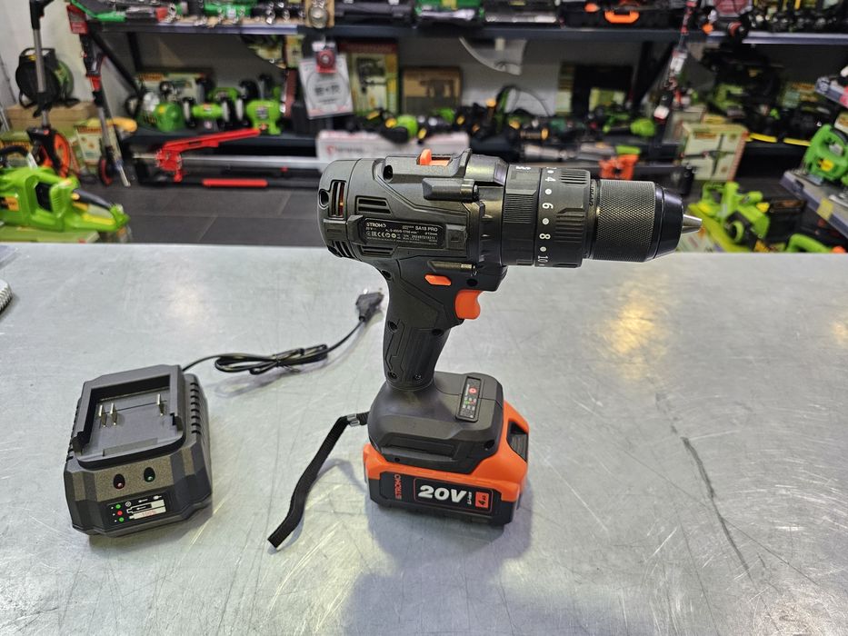 Мощный Шуруповерт 50Nm Stromo SA18 Режим удару 13мм Патрон + 4.0Ah акб