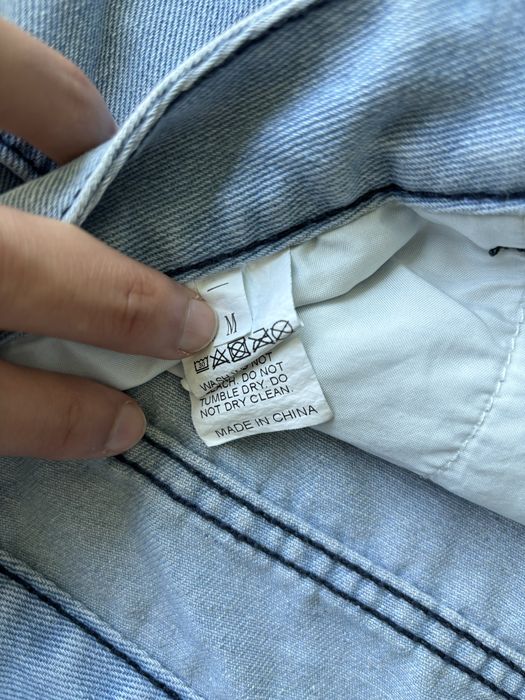 Calças de Ganga Baggy Azul-Claro