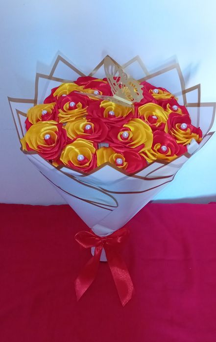 Bouquet rosas eternas + LED