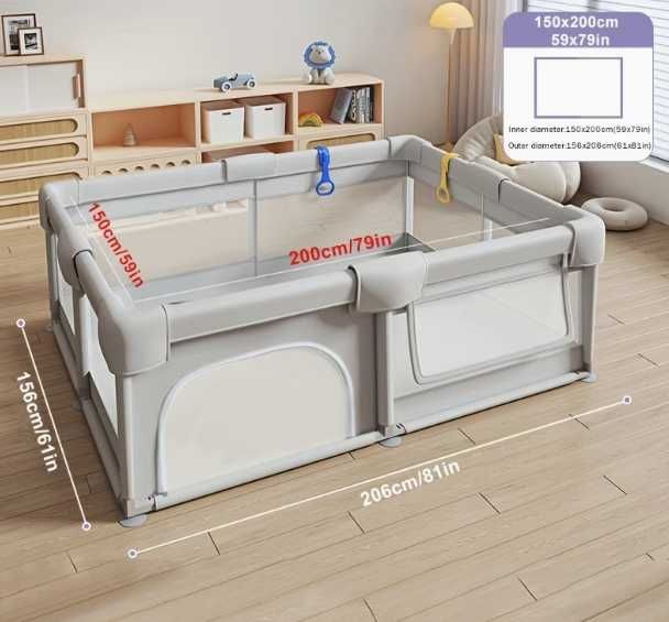 Parque / Playpen para bebé com espuma
