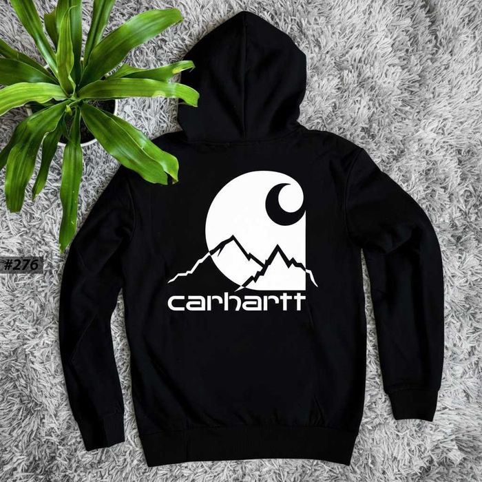 Черное Худи CARHARTT Skies — Чорна Толстовка Кархарт — XS/XL