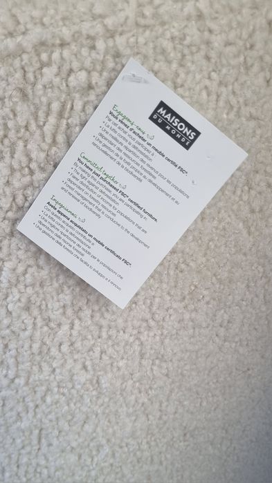 Sofá Maison du Monde. Novo com etiqueta