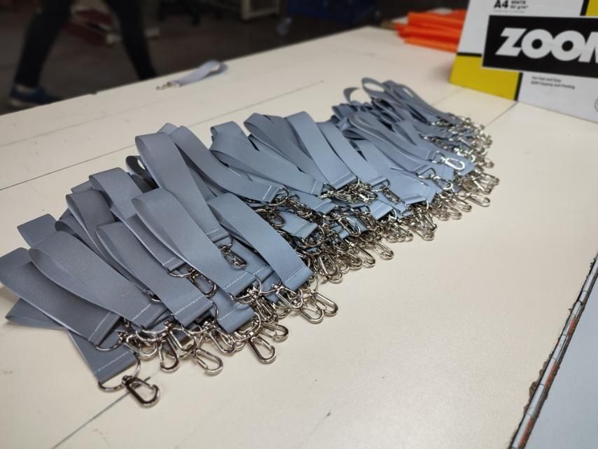 Флікер для пішохода, світловідбиваючий брелок - стрічка 2 шт